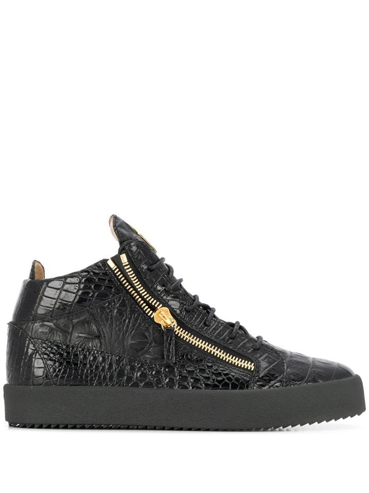 Giuseppe Zanotti Kriss Embossed Sneakers - Black