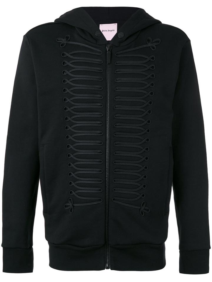 Palm Angels Embellished Hoodie - Black