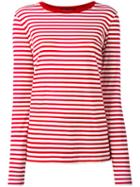 Dolce & Gabbana - Striped Top - Women - Cotton - 46, Red, Cotton