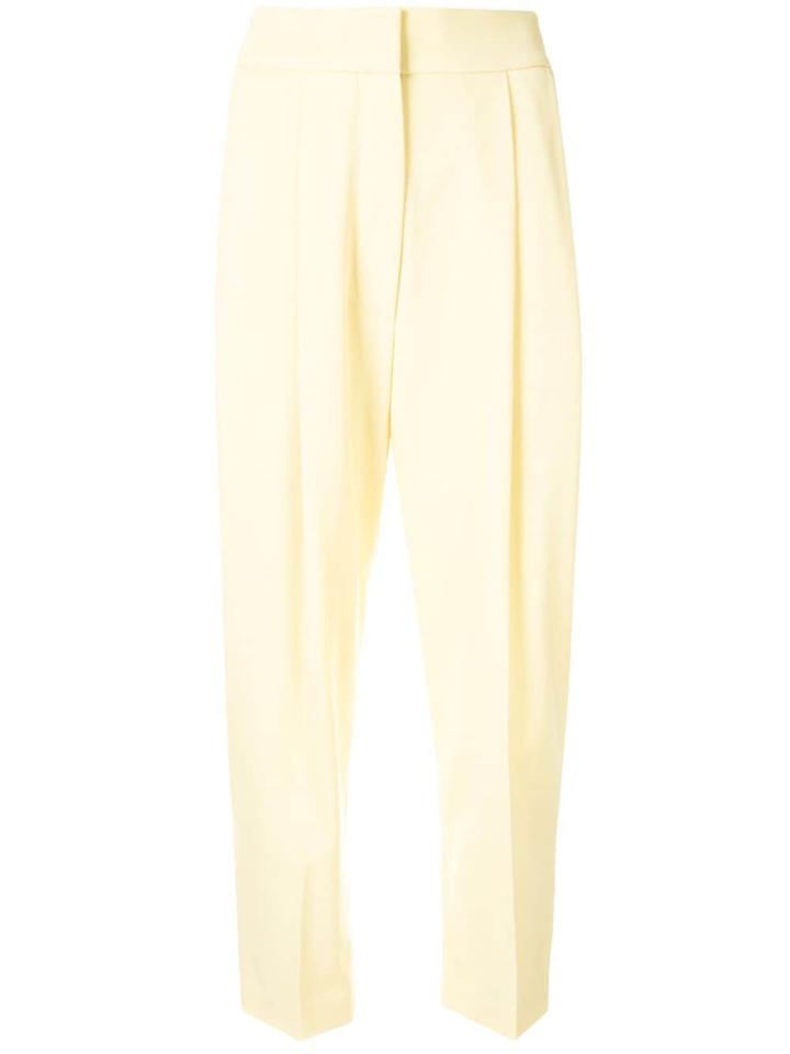 Petar Petrov Tapered Pleated Trousers - Yellow