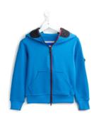 Ai Riders On The Storm Kids Full Length Zipped Up Hoodie, Boy's, Size: 6 Yrs, Blue