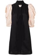 Gina Embellished Sleeve Mini Dress - Black