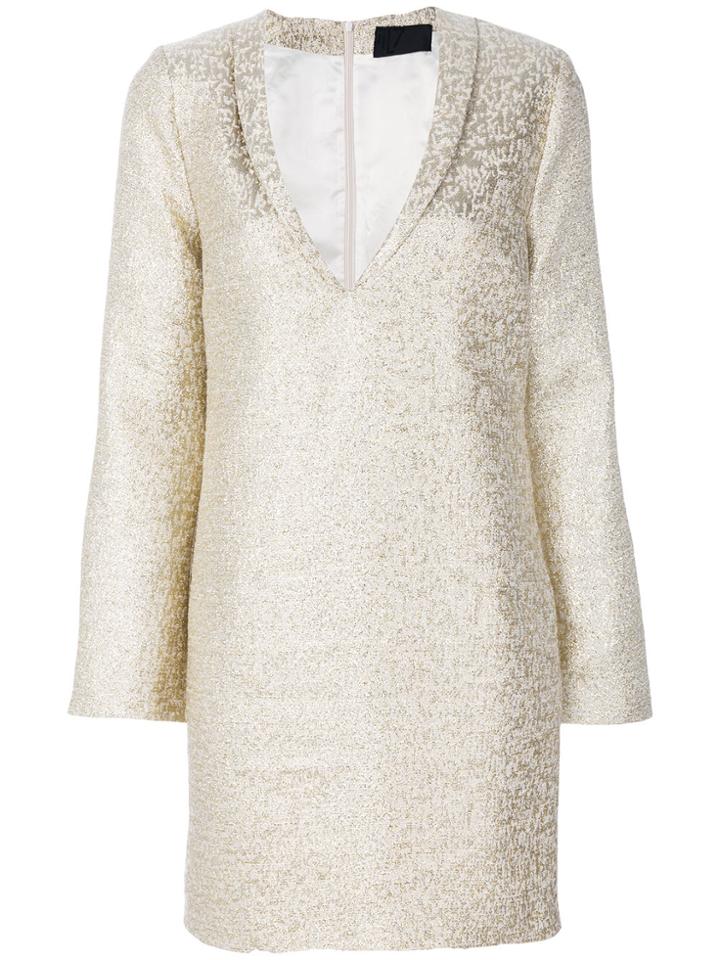 Iil7 V-neck Dress - Metallic