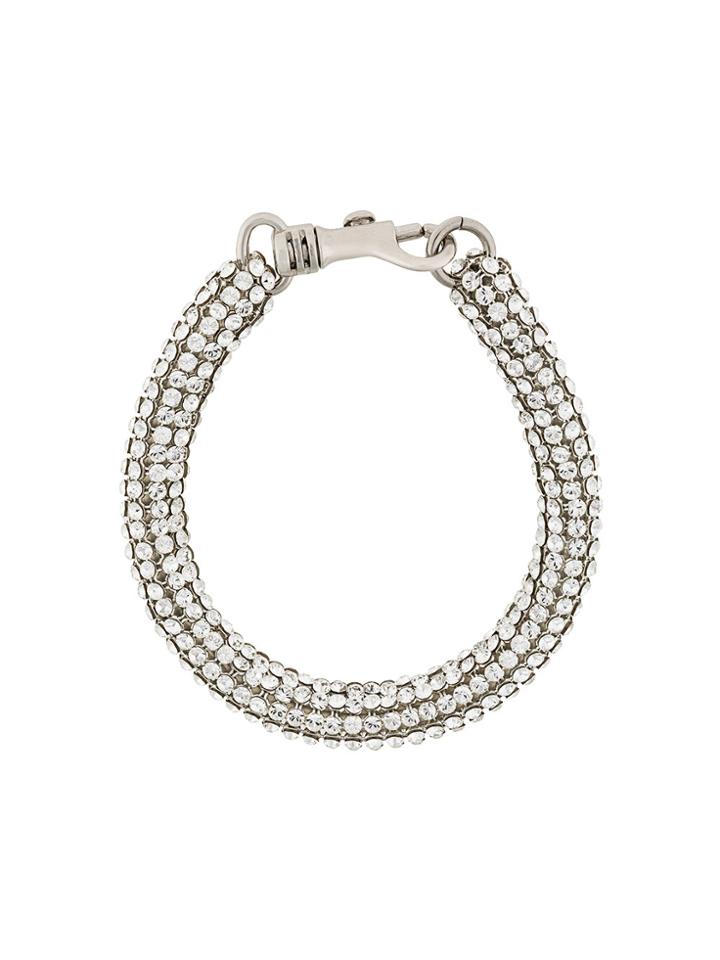 Christopher Kane Skinny Single Bolster Bracelet - Grey