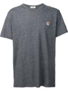 Maison Kitsuné Fox Patch T-shirt, Men's, Size: Xl, Black, Cotton