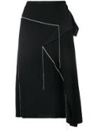 Marni Asymetric Ruffled Skirt - Black