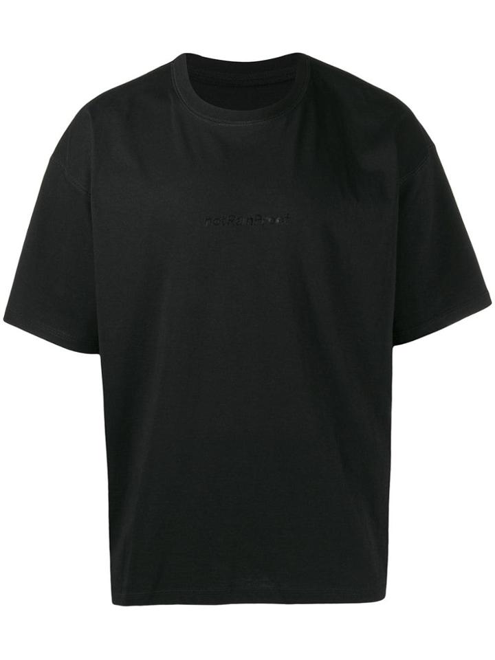 Styland Printed Logo T-shirt - Black