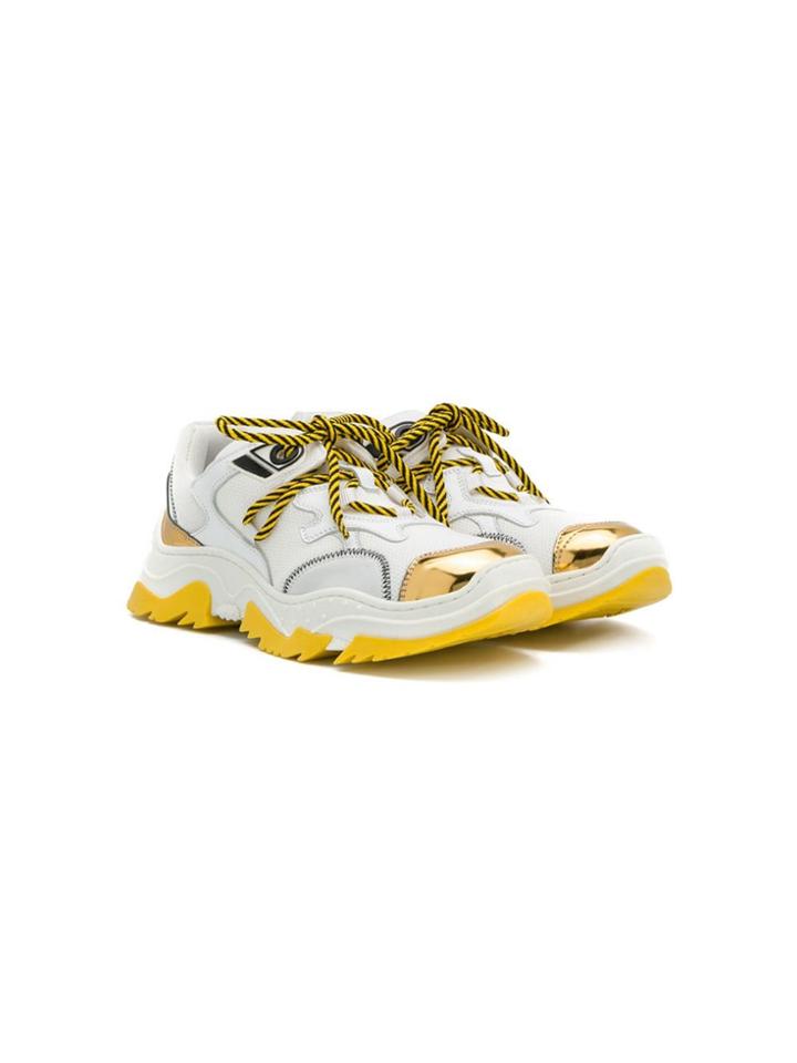 Nº21 Kids Lace-up Sneakers - White