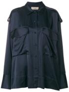 Maison Flaneur Oversized Shirt - Blue