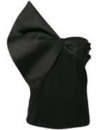 Lanvin Bow Detail Strapless Top - Black