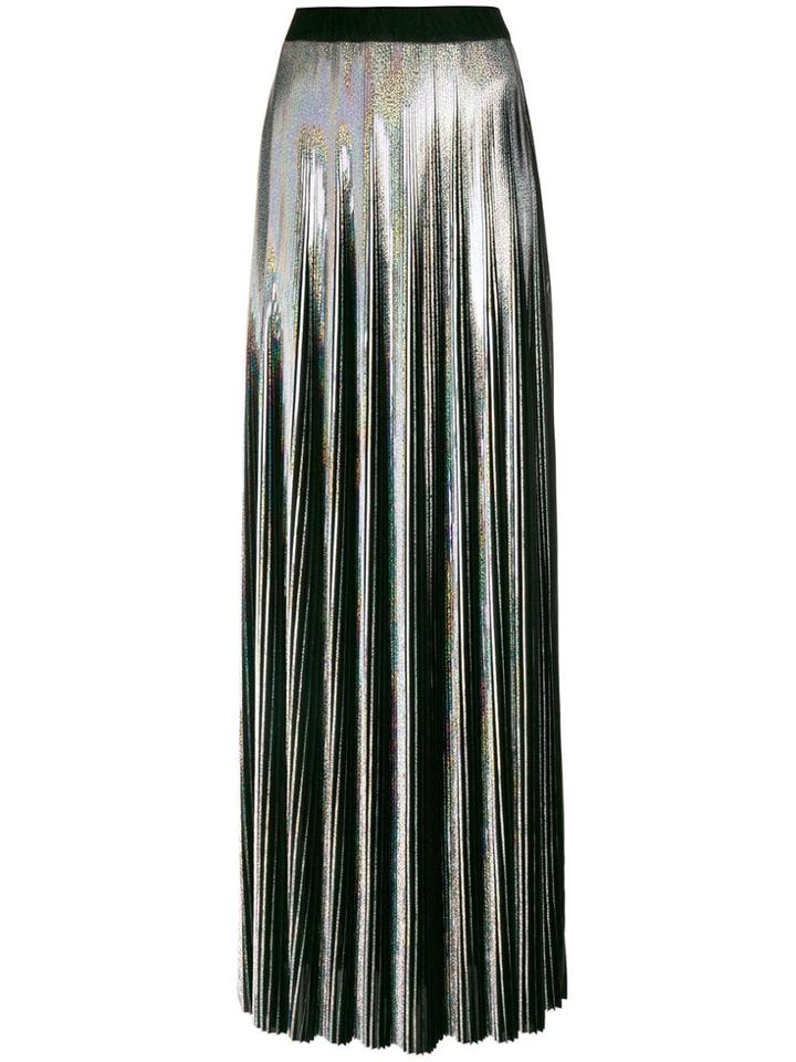 Balmain Holographic Pleated Skirt - Metallic