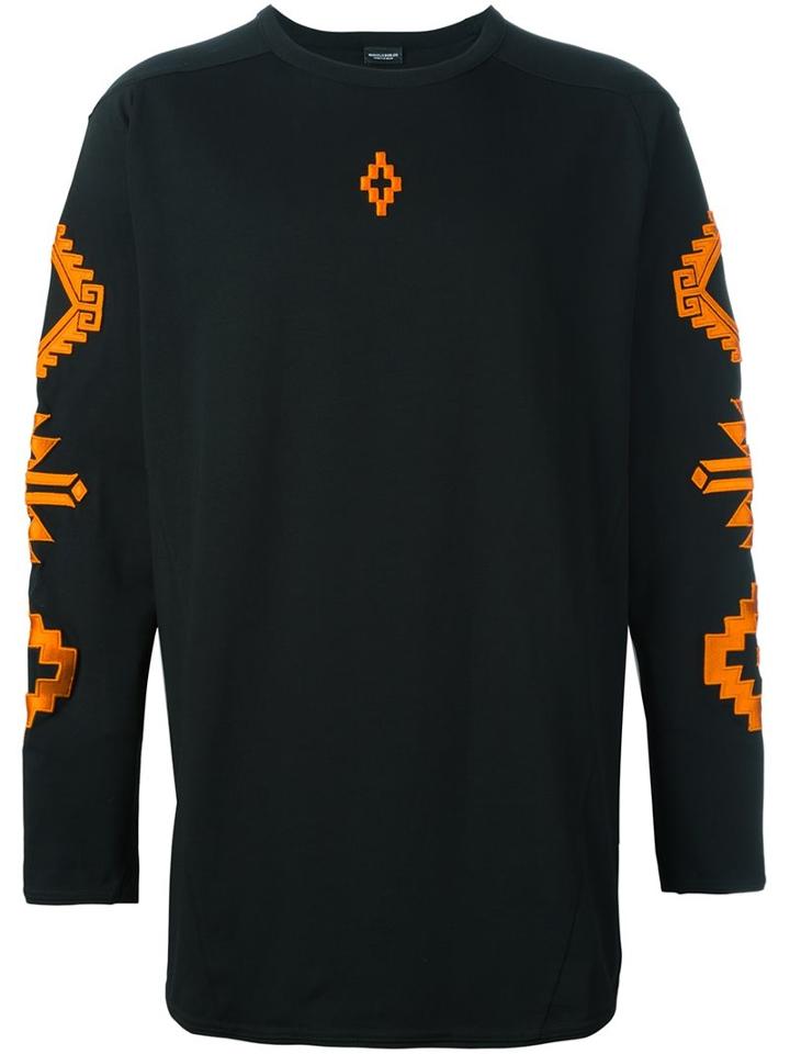 Marcelo Burlon County Of Milan 'sierra Negra' T-shirt, Men's, Size: Xxs, Black, Cotton/viscose