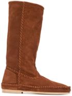 Alberta Ferretti Knee Length Boots - Brown