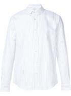 Carven Striped Shirt, Men's, Size: 38, White, Cotton