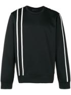 Helmut Lang Striped Print Sweatshirt - Black