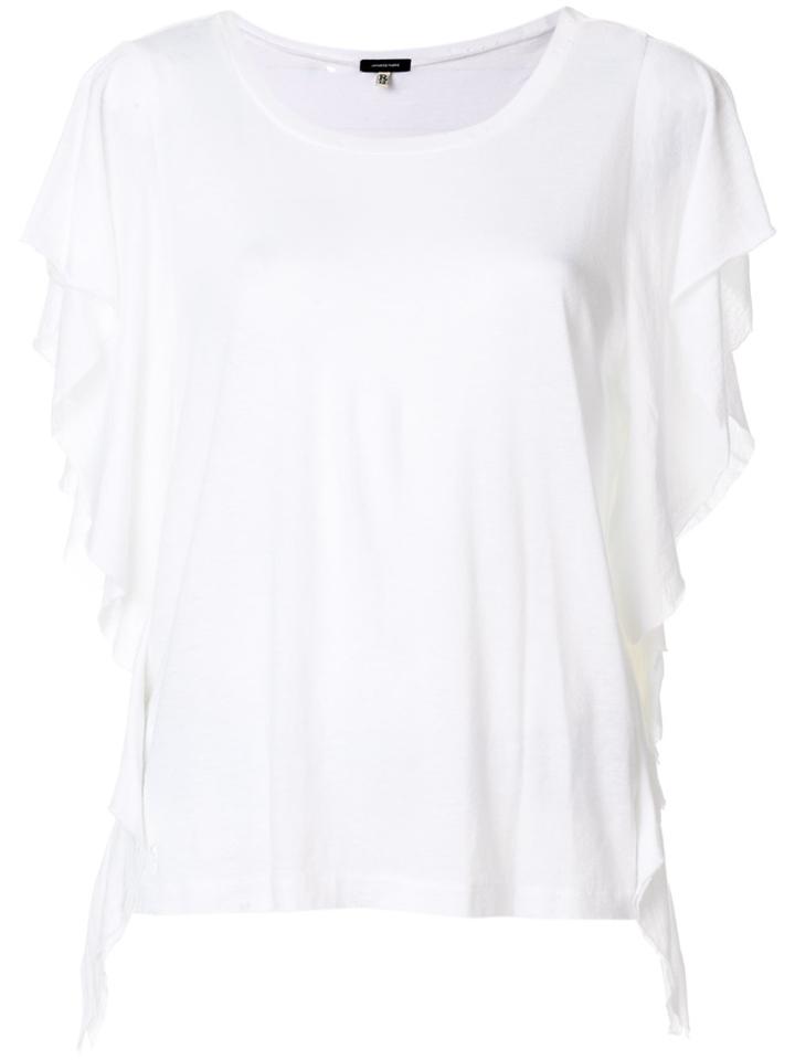 R13 Draped Sleeves T-shirt - White