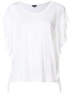 R13 Draped Sleeves T-shirt - White