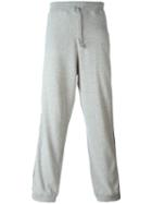 Stella Mccartney Striped Wide Track Pants, Men's, Size: Xs, Grey, Polypropylene/cashmere/wool