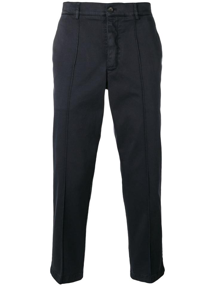 Ymc Chino Trousers, Men's, Size: 30, Blue, Cotton/spandex/elastane