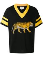 Gucci - Bengal Tiger Motif Varsity Top - Men - Cotton/polyester/viscose - Xs, Black, Cotton/polyester/viscose