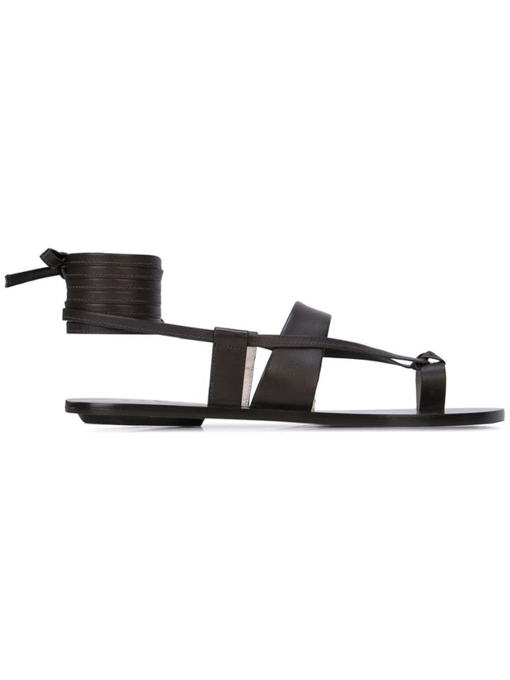 Tibi Reid Sandals - Black