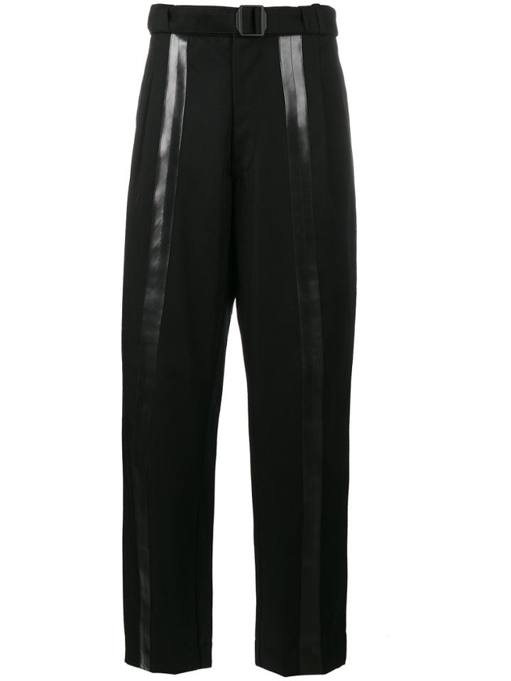 Mackintosh 0001 Rubber Seam Layered Loro Piana Trousers - Black