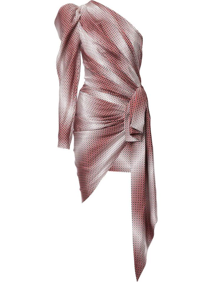 Alexandre Vauthier One Shoulder Wrap Dress - Multicolour