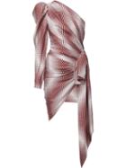 Alexandre Vauthier One Shoulder Wrap Dress - Multicolour