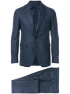 Tagliatore Tonal Check Suit - Blue