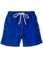Kiton Drawstring Swim Shorts - Blue