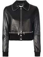 Givenchy Zipper Trim Cropped Jacket - Black