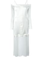 Barbara Casasola Cut-out Detail Off-shoulder Dress
