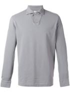 Danolis Longsleeved Polo Shirt, Men's, Size: Large, Grey, Cotton