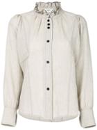 Isabel Marant Étoile - Melphine Blouse - Women - Viscose/wool - 38, Nude/neutrals, Viscose/wool