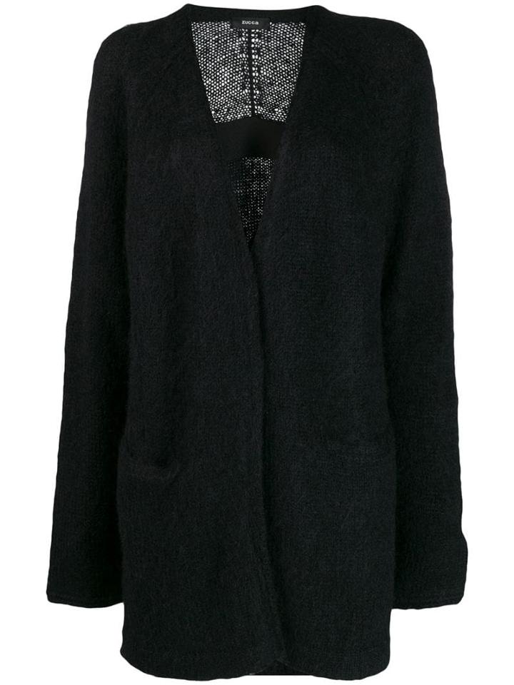 Zucca Oversized V-neck Cardigan - Black