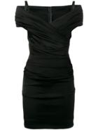 Dolce & Gabbana Off-shoulder Ruched Dress - Black