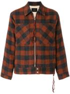 Stampd Checked Shirt Coat - Yellow & Orange