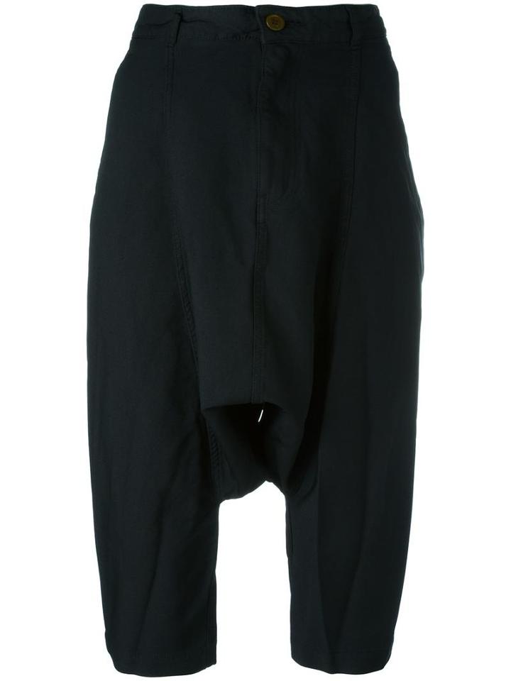 Comme Des Garçons Comme Des Garçons Dropped-crotch Trousers, Women's, Size: Small, Black, Wool
