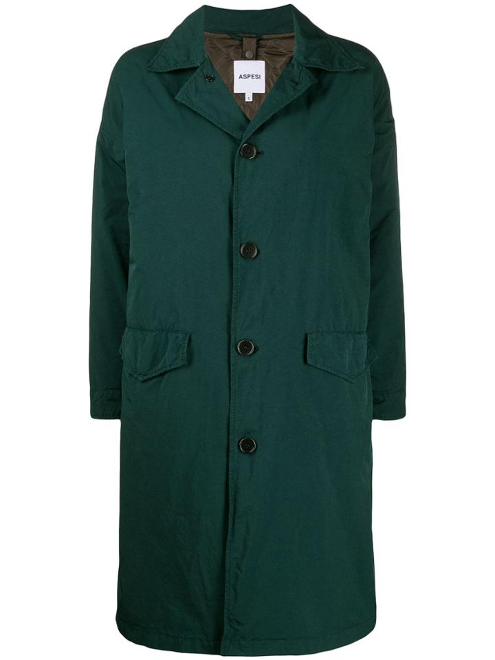Aspesi Granata Loose-fit Raincoat - Green