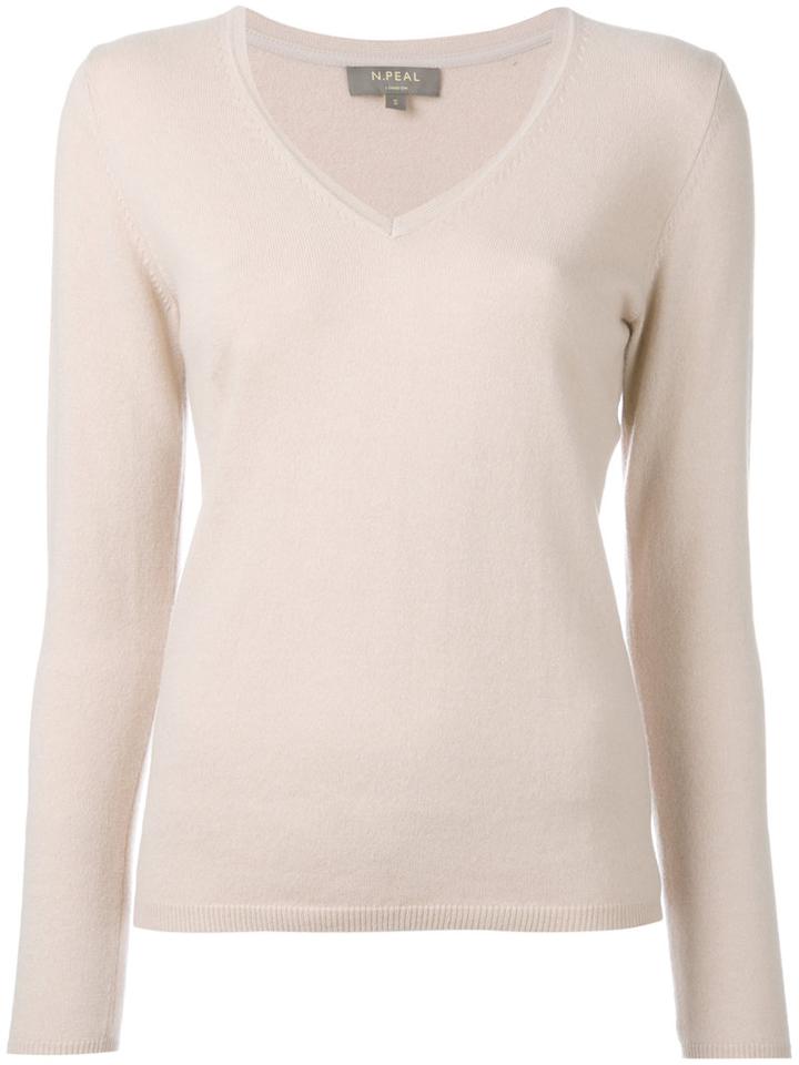 N.peal Fine-knit Sweater, Women's, Size: Medium, Nude/neutrals, Cashmere