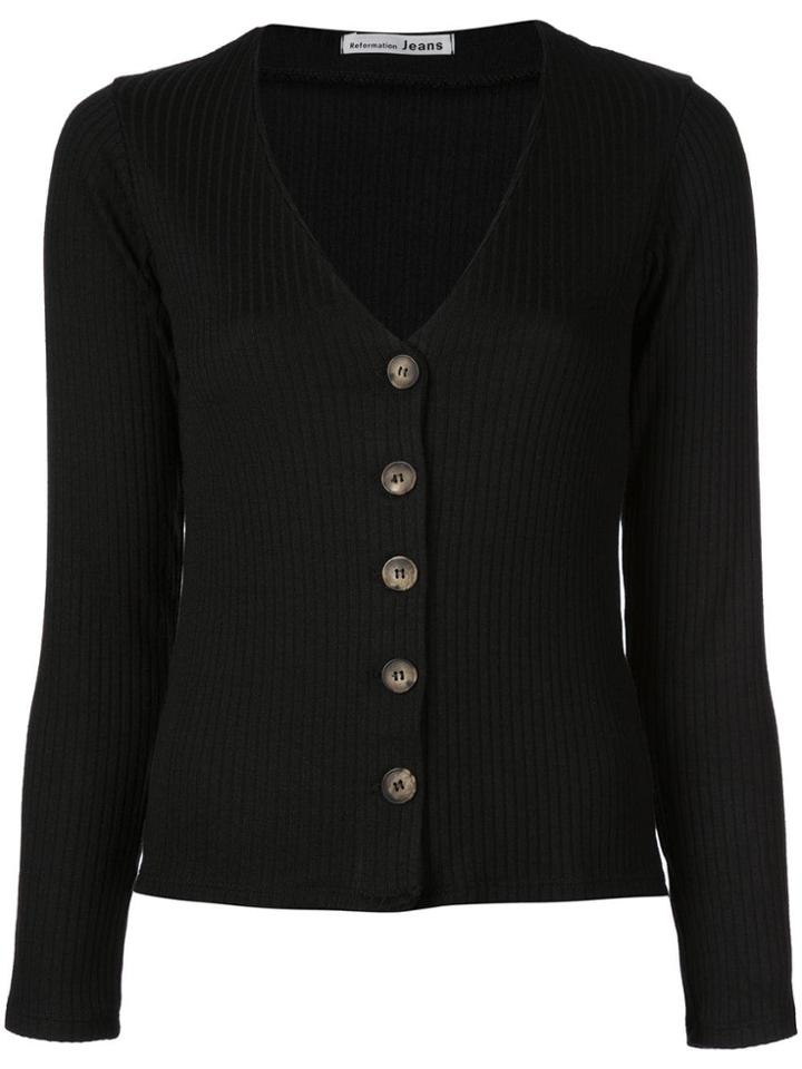 Reformation Iris Cardigan - Black