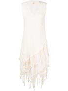 Caravana Fringed Sleeveless Open Vest - Neutrals
