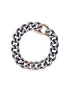Hum Diamond Embellished Chain Bracelet - Metallic
