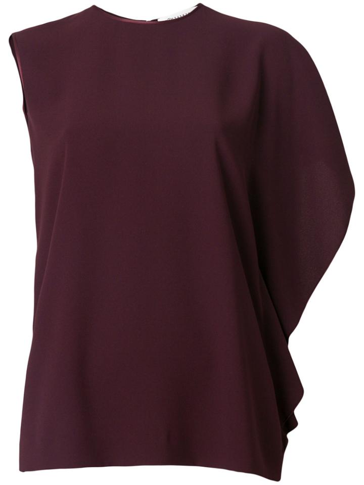 Maison Margiela One Shoulder Blouse - Pink & Purple