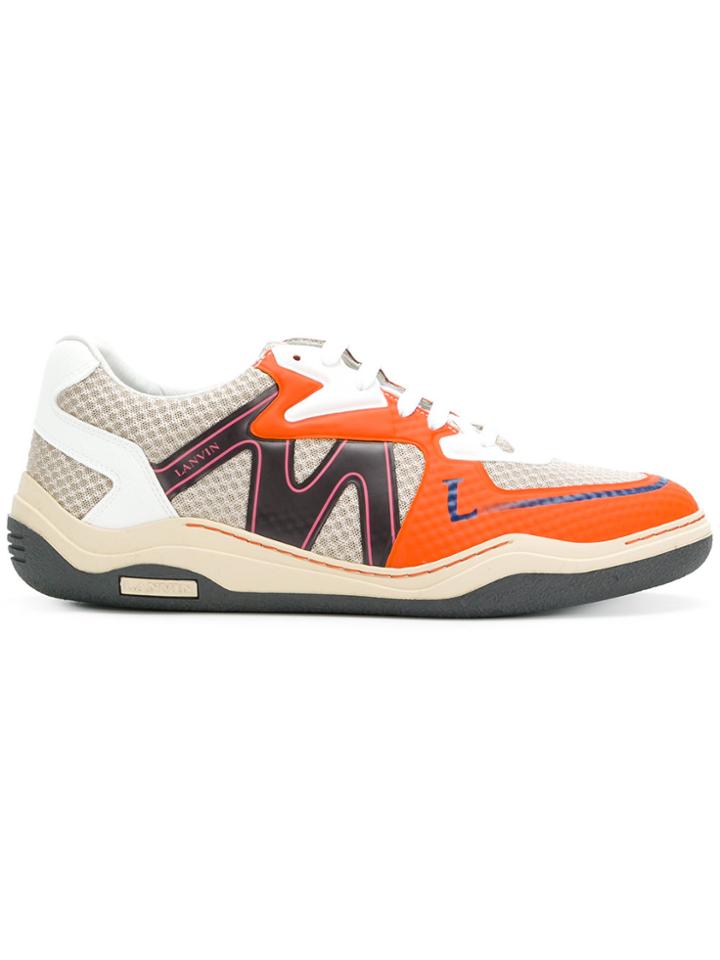 Lanvin Patterned Sneakers - Nude & Neutrals