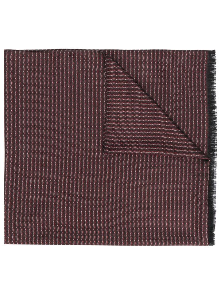 Brioni Printed Scarf - Red