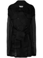 Dolce & Gabbana Pre-owned 1990's Sheer Double Breasted Coat - Black