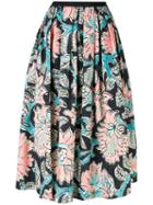 Floral Print Full Skirt - Women - Cotton/spandex/elastane - 40, Cotton/spandex/elastane, Antonio Marras