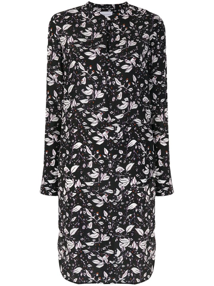 Christian Wijnants Leaf Print Dress - Black