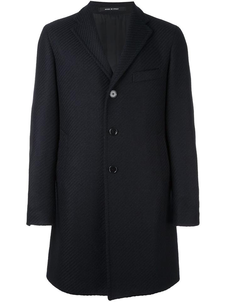 Tagliatore Textured Single-breasted Coat
